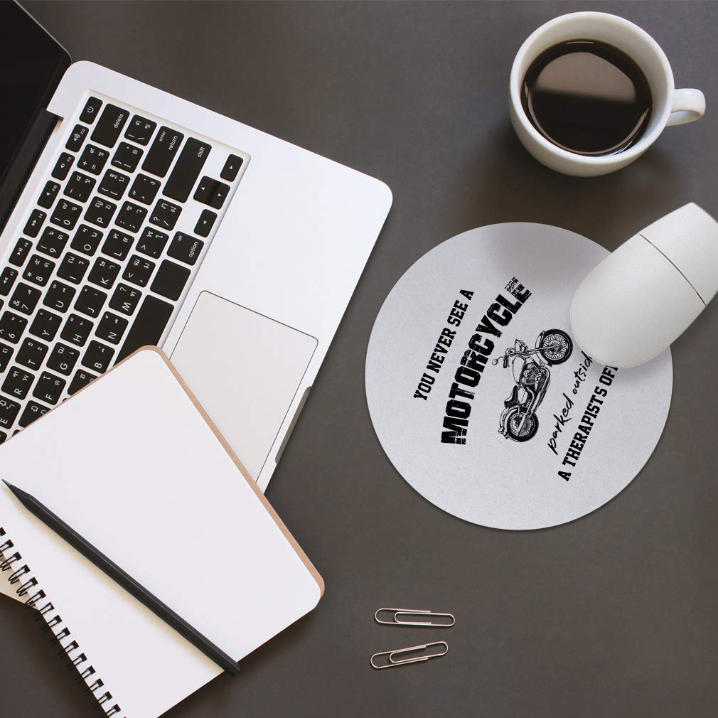 Premium Neoprene Square Mouse Pad for Office & Gaming - Non-Slip Desk Mat with Therapist-Inspired Design for Comfortable Computer Work