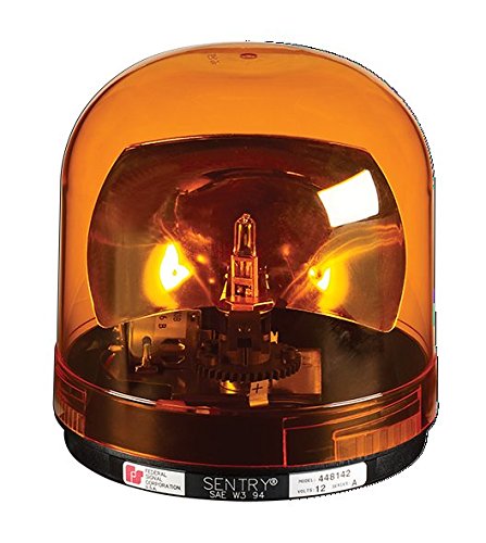 Federal Signal 449112-02 Class 1 Sentry Halogen Beacon - Permanent Mount with Dome, CAC Title 13 Compliant, 175 FPM Amber Warning Light - Ideal for Construction Sites, Emergency Vehicles & Industrial Safety Applications