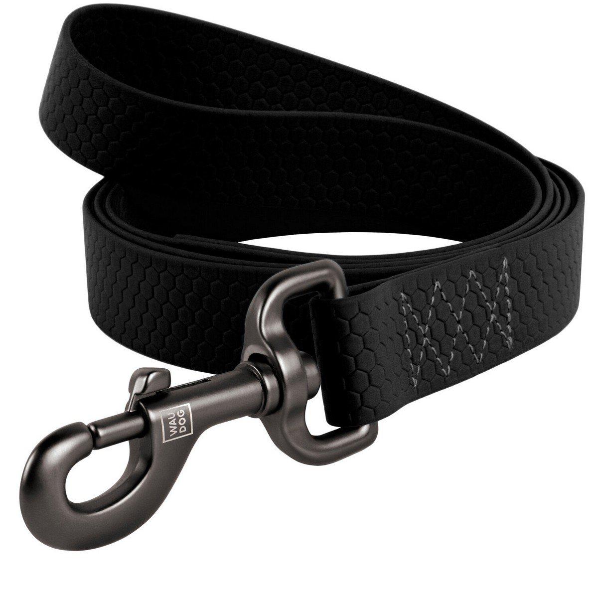 Waterproof Dog Leash for Large Dogs - Heavy Duty Reflective Nylon Pet Leash with Comfortable Handle - Perfect for Walking, Running, Hiking & Outdoor Adventures (Black)