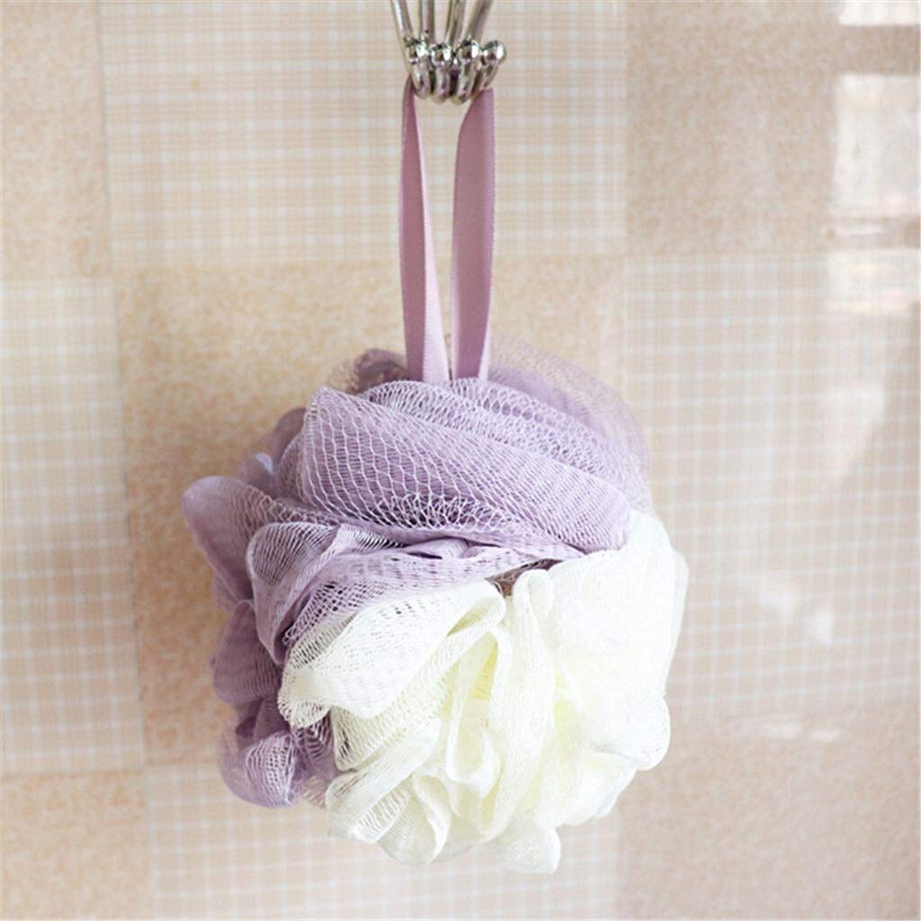 Premium Exfoliating Body Scrubber - Loofah Bath Sponge & Mesh Ball for Smooth Skin | Shower Washcloth, Beauty Towel & Body Brush | Ideal for Exfoliation, Cleansing & Relaxing in Bath or Shower (Color: Blue)