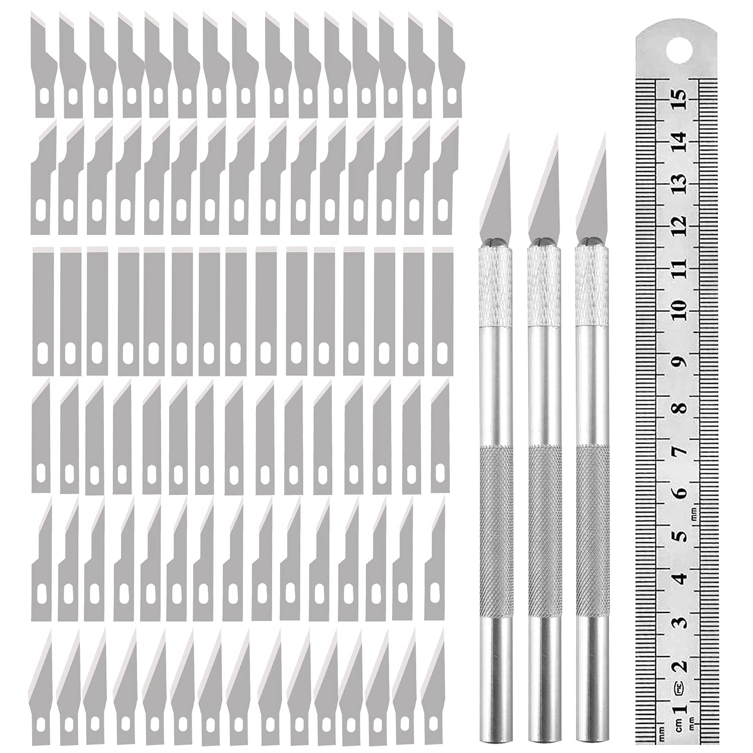 90PCS Precision Craft Knife Blades Set - Professional DIY Artwork, Model Making, Scrapbooking & Paper Cutting Tools for Artists, Hobbyists & Crafters - Perfect for Detailed Projects & Creative Designs