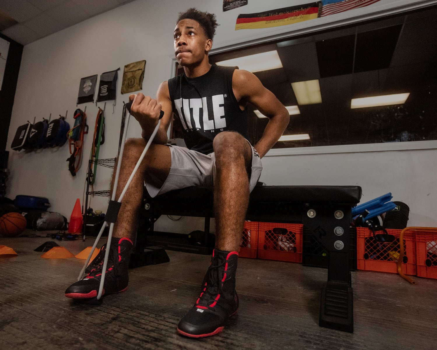TITLE Boxing Figure Eight Elliptical Resistance Bands Set - Workout Bands for Strength Training, Fitness, and Boxing - Perfect for Home Gym, CrossFit, and MMA Training