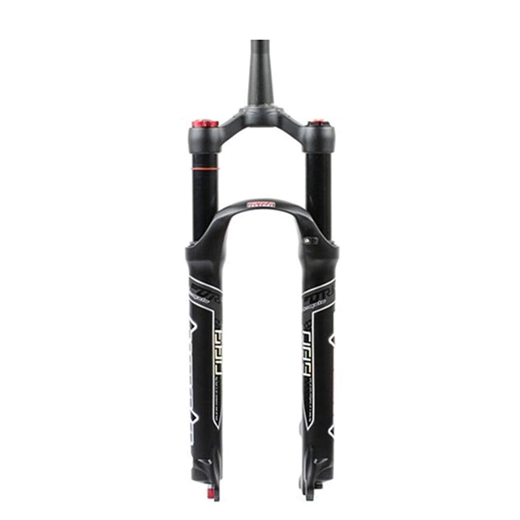 26/27.5/29 Inch Air MTB Suspension Fork - Rebound Adjustable, 120mm Travel, QR Lockout, Ultralight Gas Shock for XC Mountain Bikes (Black) | Perfect for Trail Riding & Off-Road Cycling