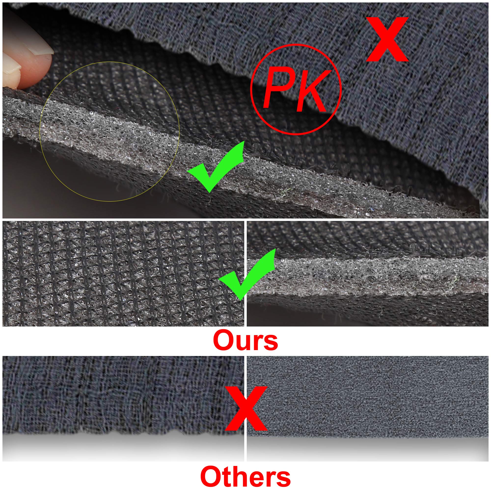 X AUTOHAUX 10-Piece Universal Gray Front Baja Seat Covers Set - Saddle Blanket Style for Cars, SUVs & Trucks | Durable Protection & Stylish Upgrade for Off-Road Adventures & Daily Commutes