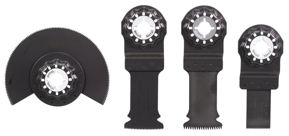 Makita B-67480 Multi-Tool Starlock Plunge Set - Premium Oscillating Tool Blade Kit for Wood, Metal & Drywall Cutting - Perfect for DIY Projects & Professional Renovations