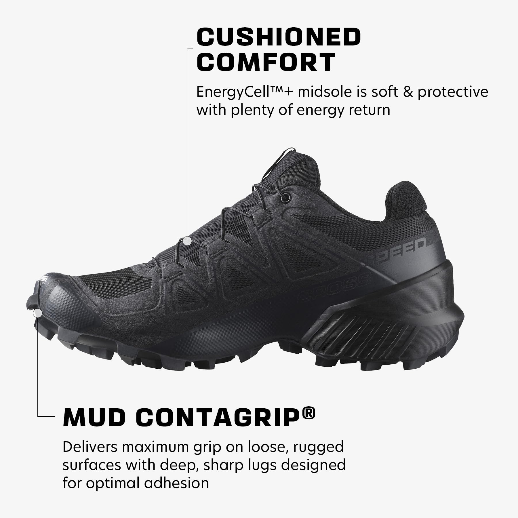 Salomon Women's Speedcross Trail Running Shoes - Lightweight Hiking Shoes for Women with Aggressive Grip | Perfect for Trail Running, Hiking & Outdoor Adventures
