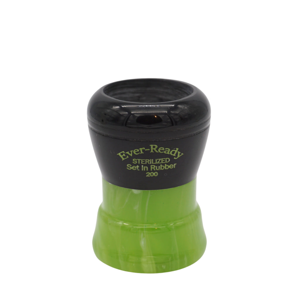 Heritage Collection Black & Green Ever Ready 200 Shaving Brush Handle - Fits 24mm Knots - Premium Wet Shaving Accessory for Men's Grooming & Classic Barber Shop Style