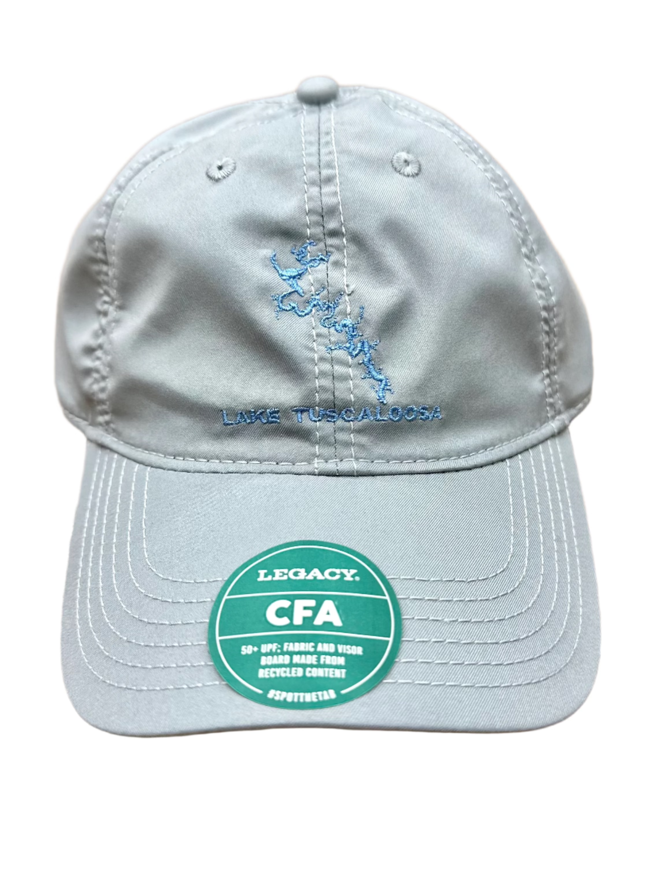 Legacy Lake Tuscaloosa Outline Hat - Stylish Embroidered Baseball Cap for Outdoor Adventures, Fishing & Casual Wear