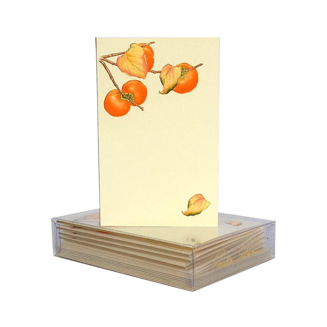 8-Pack Mini Persimmon Note Cards - Elegant Stationery for Thank You Notes, Greetings & Invitations
