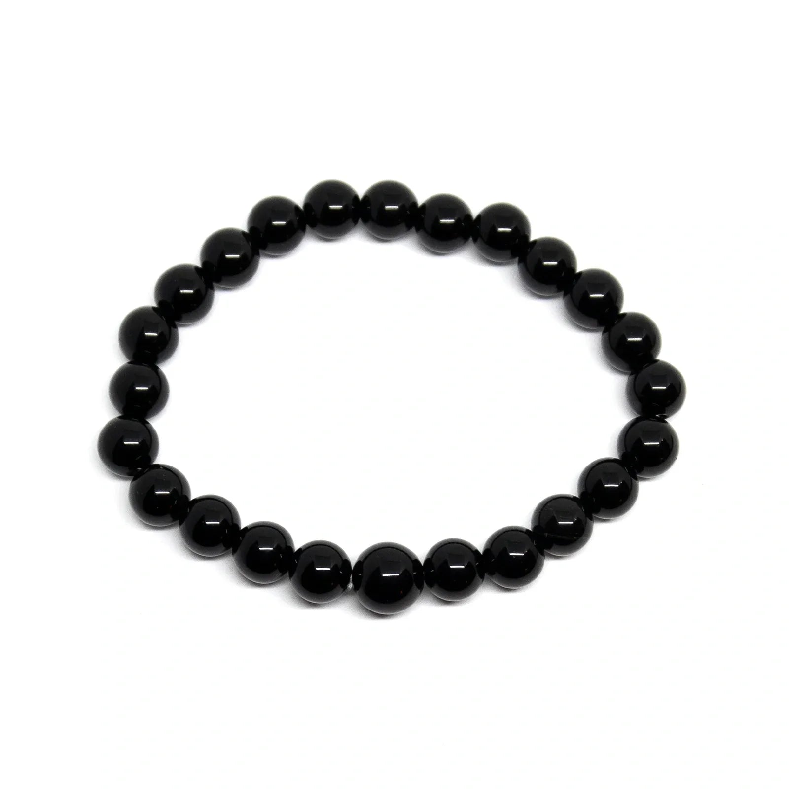 Black Tourmaline Beaded Bracelet - 4mm Wrist Mala for Kids & Adults - Protection & Healing Crystal Jewelry for Meditation, Yoga & Daily Wear