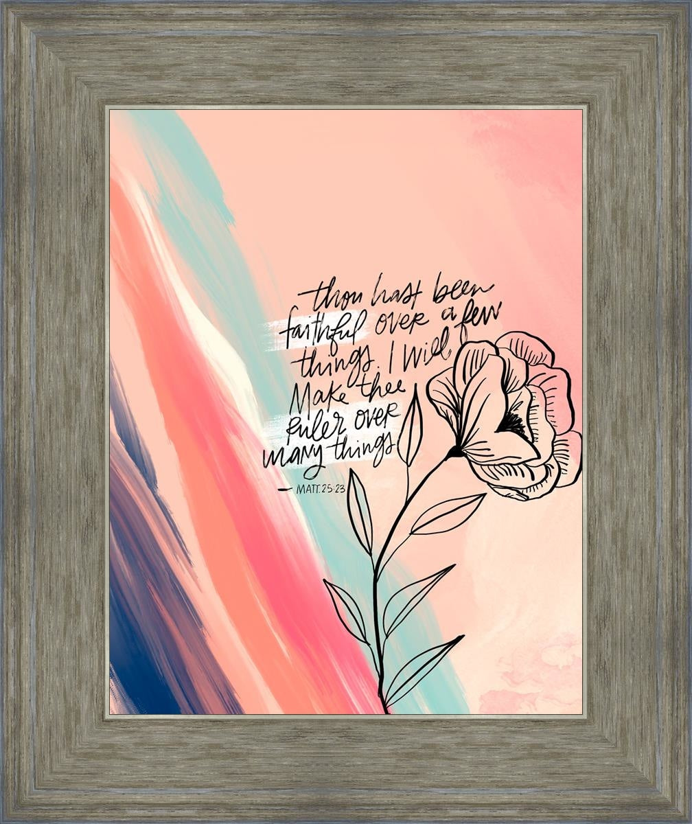Faithful By Rhonna Farrer - Inspirational Christian Wall Art & Home Decor for Bedroom, Living Room, Office - Perfect for Gifts, Bible Study & Faith-Based Interior Design