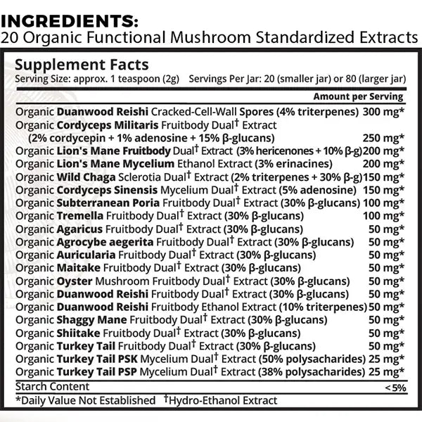 Epic Mushrooms - Premium Organic Gourmet Mushrooms for Cooking & Health | Perfect for Soups, Salads, Pasta & Vegan Recipes