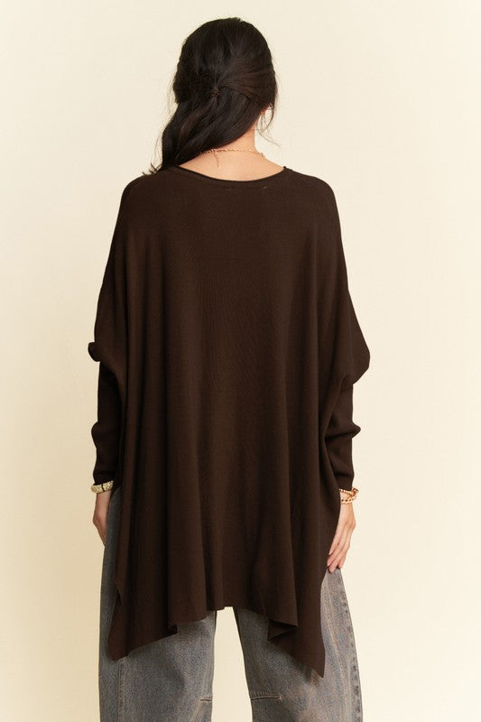 Stylish Side Slit Batwing Sleeve Top for Women | Trendy Loose Fit Blouse | Perfect for Casual Outings, Parties & Date Nights