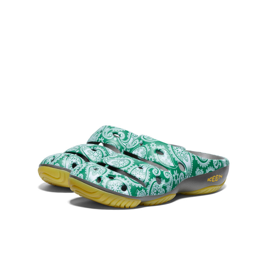 Men's Yogui Arts Clog x T.H.C. | The Town Paisley Slip-On Shoes - Comfortable & Stylish Casual Footwear for Men - Perfect for Home, Garden, and Outdoor Activities