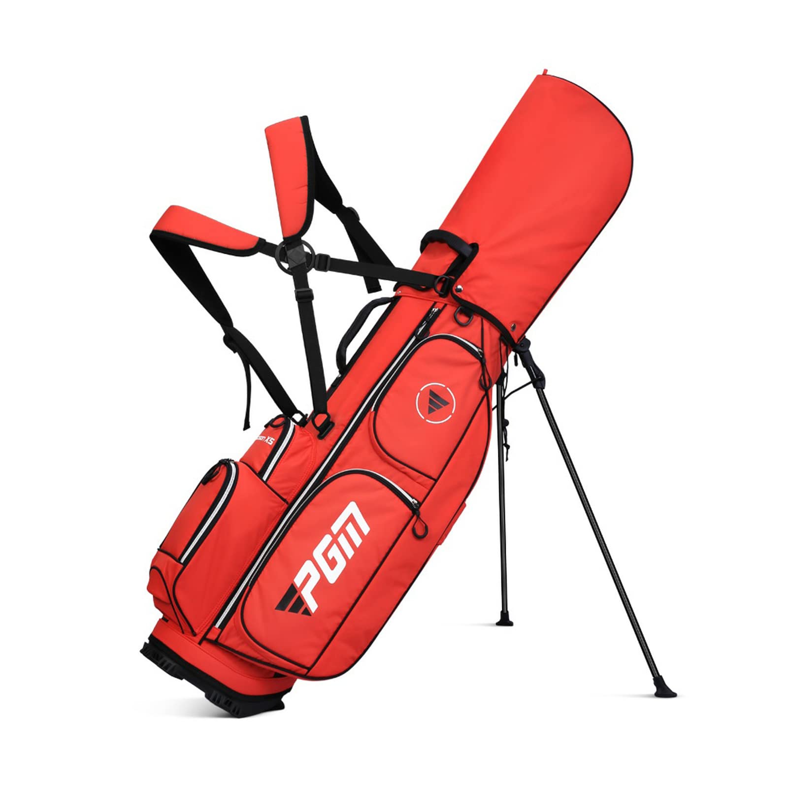 PGM Golf Stand Bag with 5-Way Divider - Lightweight Waterproof Golf Bag with Adjustable Strap & Stand - Durable Golf Club Cart Bag for Men & Women - Perfect for Driving Range & Course Play