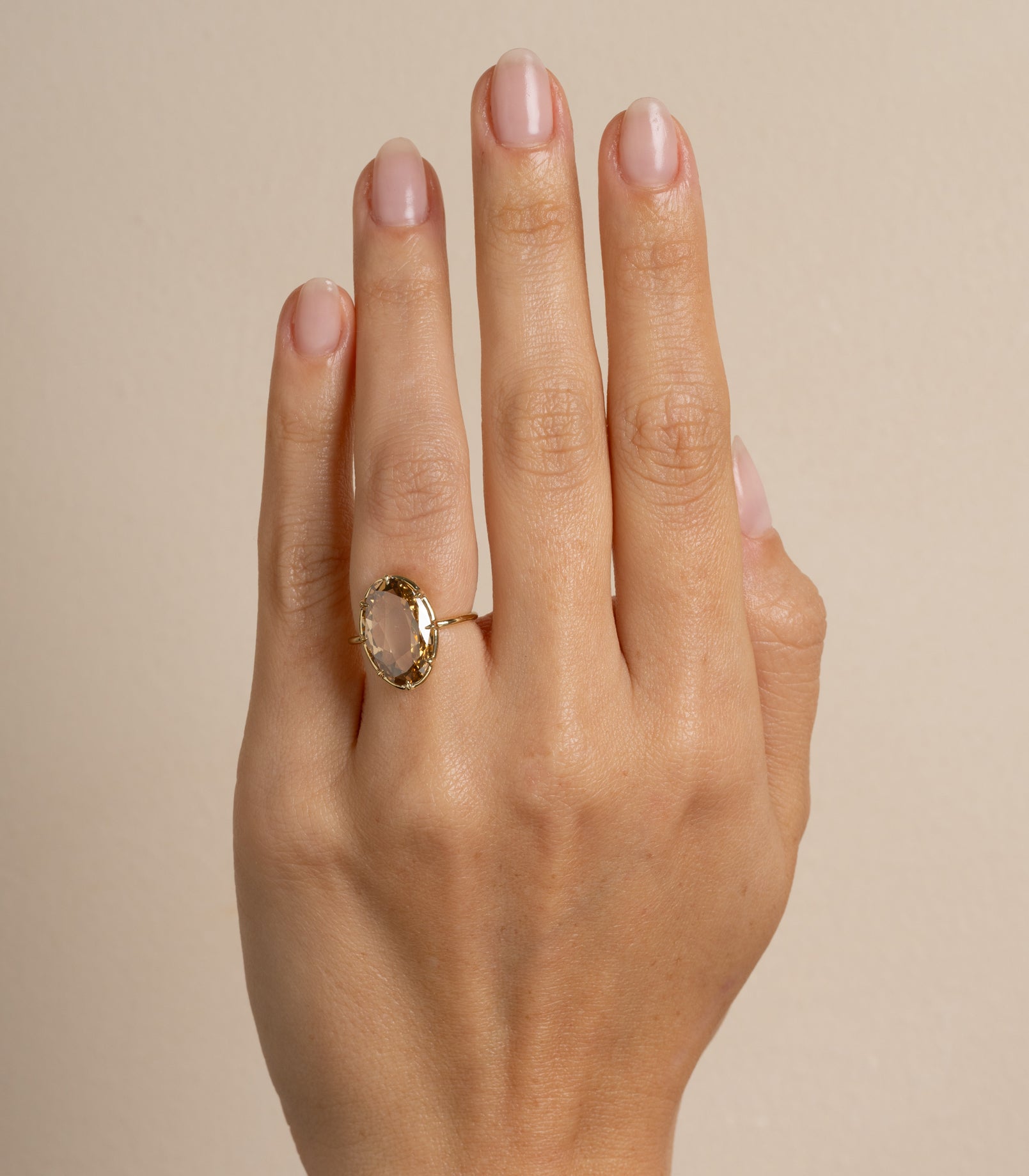 Vintage Champagne Diamond Engagement Ring for Women - Unique Antique Style Wedding Band, Perfect for Proposals, Anniversaries & Special Occasions