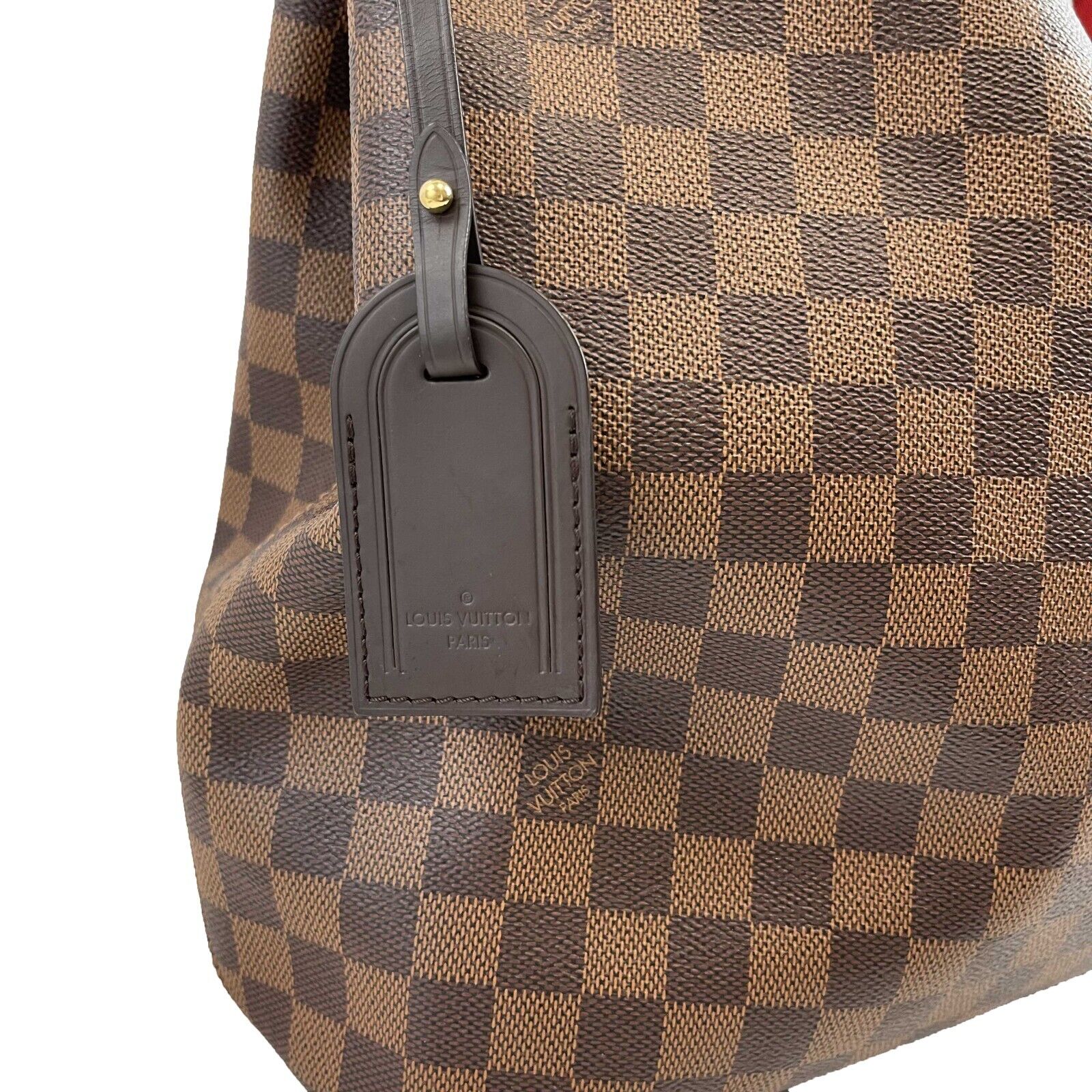 Louis Vuitton Graceful MM Handbag Damier Ebene Brown - Stylish Designer Tote for Women, Work, Travel & Everyday Use