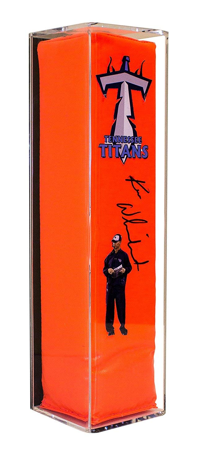 Premium Acrylic Football End Zone Pylon Display Case - Perfect for Collectibles, Memorabilia, and Sports Decor - Ideal for Man Cave, Game Room, and Office Decorations