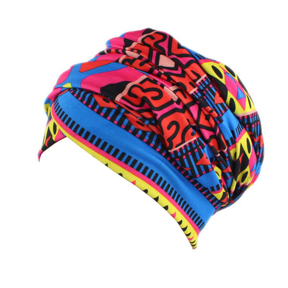 Stretchy African Turban Head Wrap Scarf - Long Bohemian Shawl for Women, Hair Scarf & Headband - Perfect for Yoga, Beach, Church and Everyday Fashion