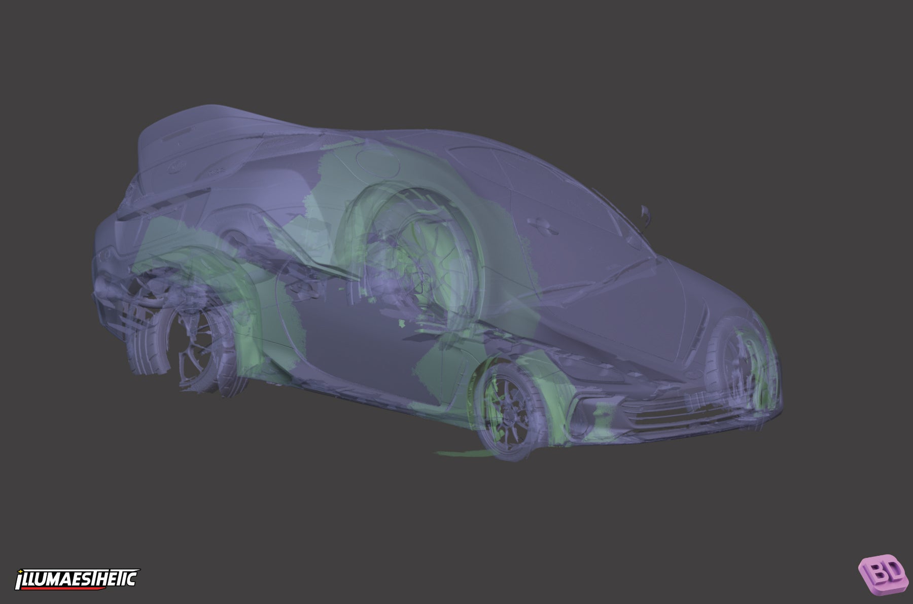 2022+ Subaru BRZ / Toyota GR86 (ZD8 / ZN8) 3D Scanned Car Model - Perfect for Racing Simulation, Automotive Design & Custom Modifications