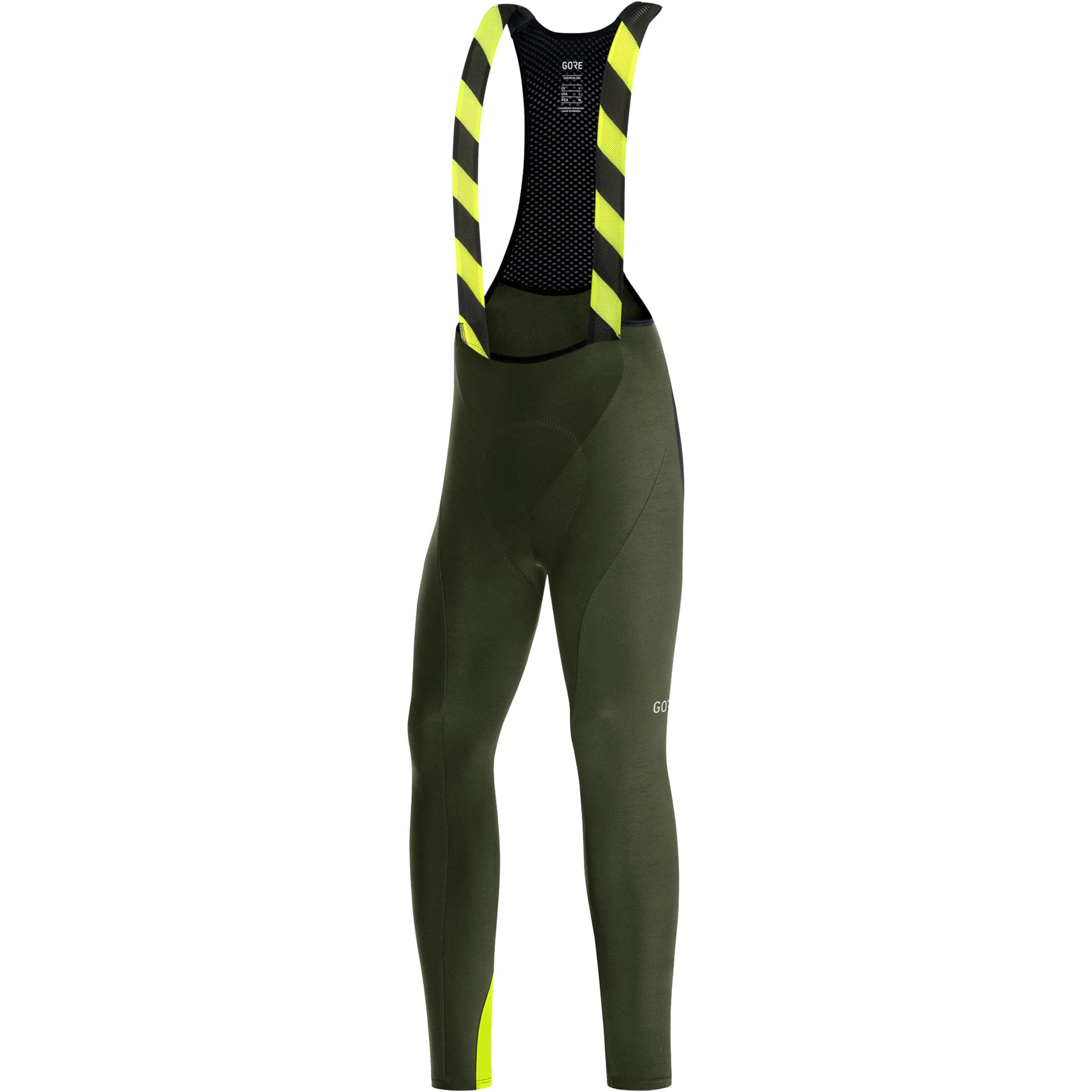 GORE WEAR Men's Thermal Cycling Bib Tights with C3 Seat Pad - Winter Biking, Cold Weather Training & Outdoor Sports Apparel