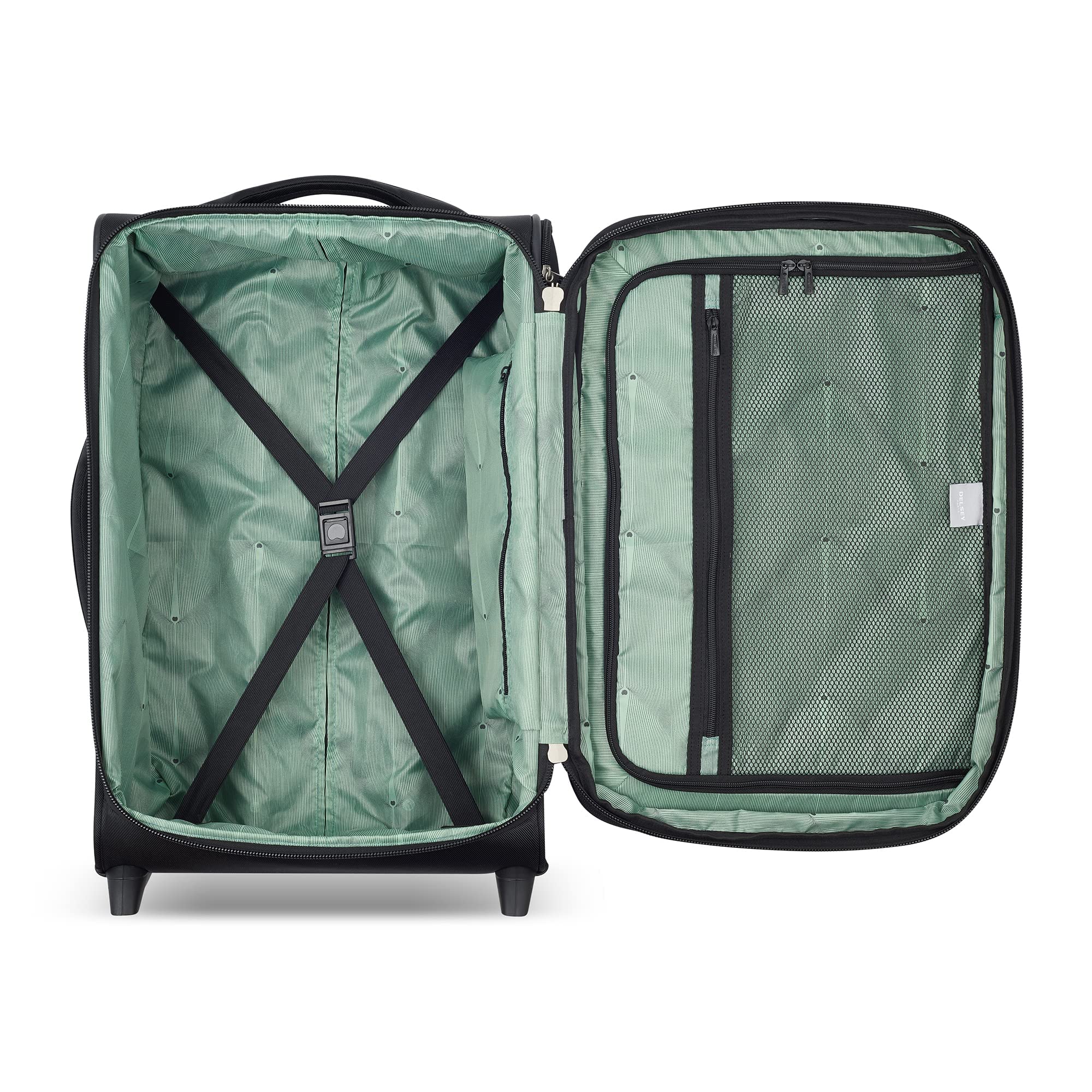Delsey Paris Sky Max 2.0 Expandable Carry-On Luggage 21 Inch - Lightweight Softside Suitcase with 2 Wheels for Business Travel & Weekend Getaways