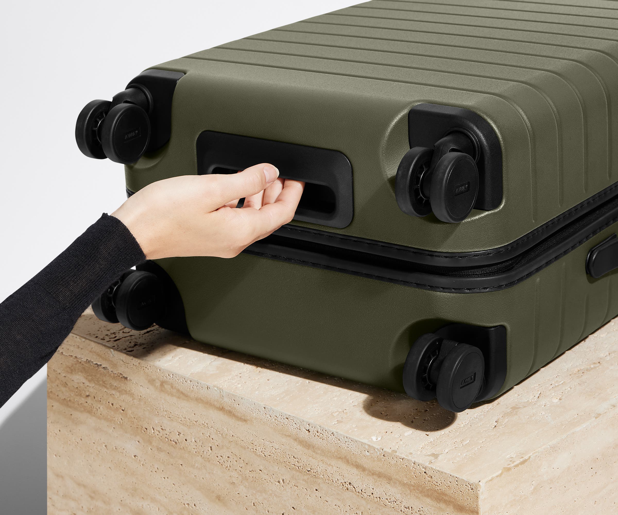 Olive Green Carry On Luggage - Lightweight & Durable Suitcase for Travel, Business Trips & Weekend Getaways