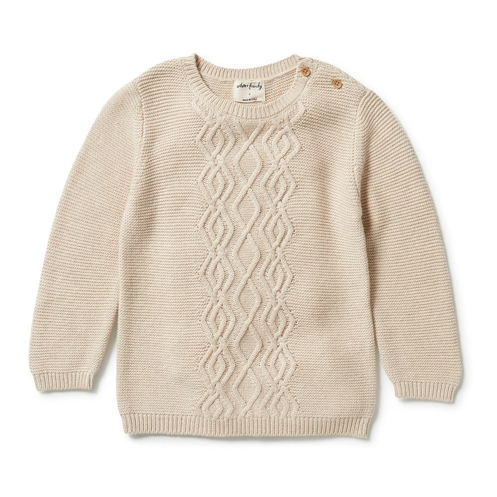 Cozy Knitted Cable Jumper Sweater for Women - Winter Warm Pullover with Classic Cable Stitch Design - Perfect for Casual Outfits, Office Wear & Holiday Gatherings