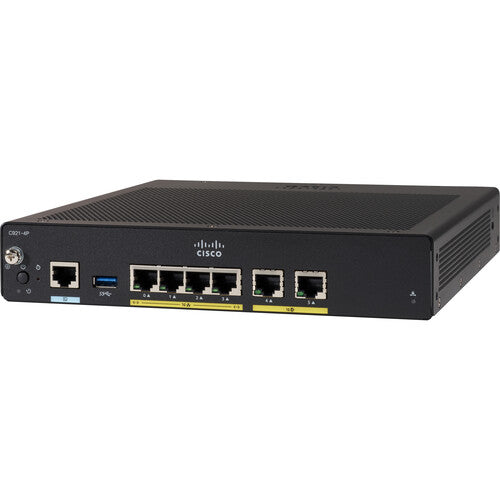 Cisco C921 4PATT 900 Series Integrated Services Router - High Performance Business Networking Solution for Offices, Data Centers & Remote Work