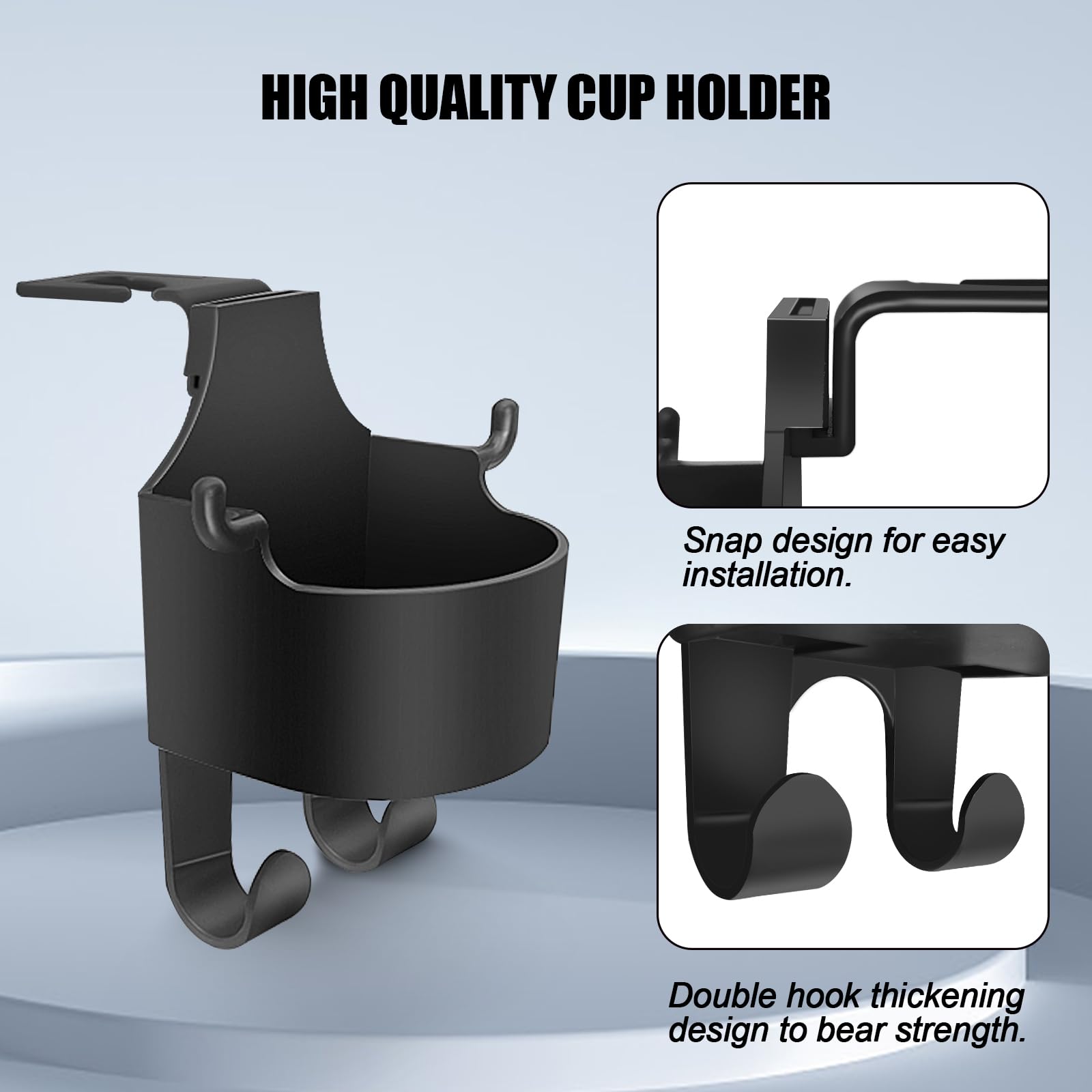 2 Pack Car Headrest Organizer - 3-in-1 Phone & Cup Holder for Travel