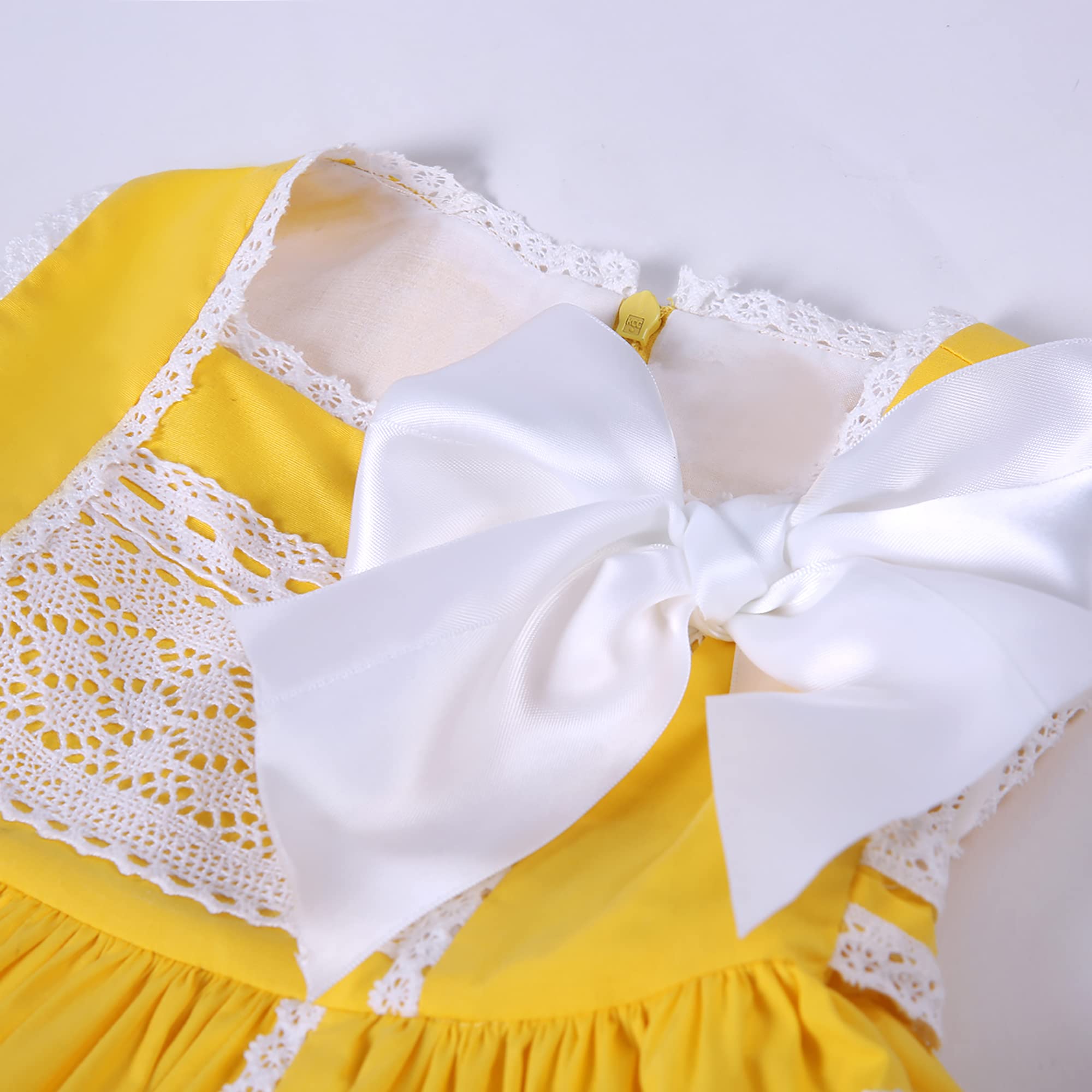 Pettigirl Vintage Lace Tulle Ruffle Dress for Girls - Elegant Easter & Spring Party Outfit, Toddler Fancy Birthday Dress for Special Occasions