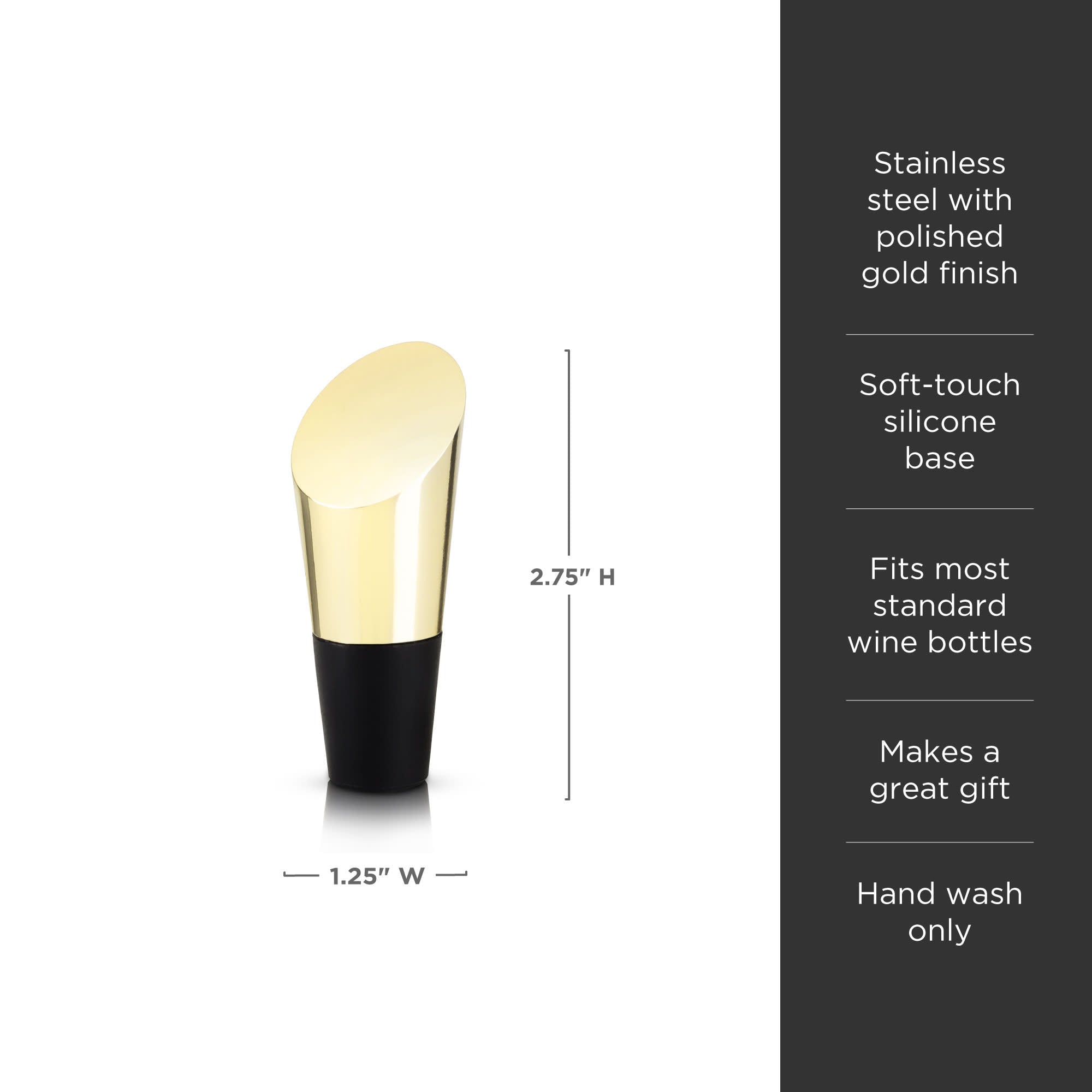 Premium Belmont Heavyweight Wine Bottle Stopper - Airtight Seal for Champagne, Wine & Liquor Bottles - Ideal for Home Bars, Restaurants & Gifting