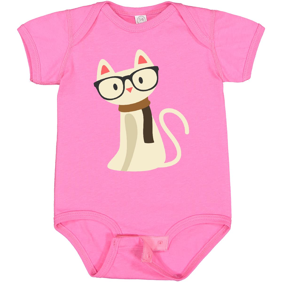 Inktastic Hipster Cat Baby Bodysuit - Cute & Comfortable Cotton Onesie for Infants - Perfect for Playtime, Photo Shoots & Everyday Wear