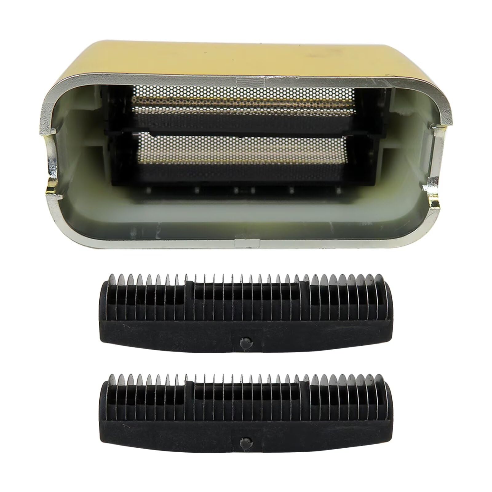 Barberology Electric Shaver Replacement Foil & Cutter Head - Compatible with BaByliss PRO Barberology FXFS2 Razors (Gold) | Double Foil Shaver Replacement Parts for Professional Hair Clippers | Perfect for Barbershops & Home Grooming