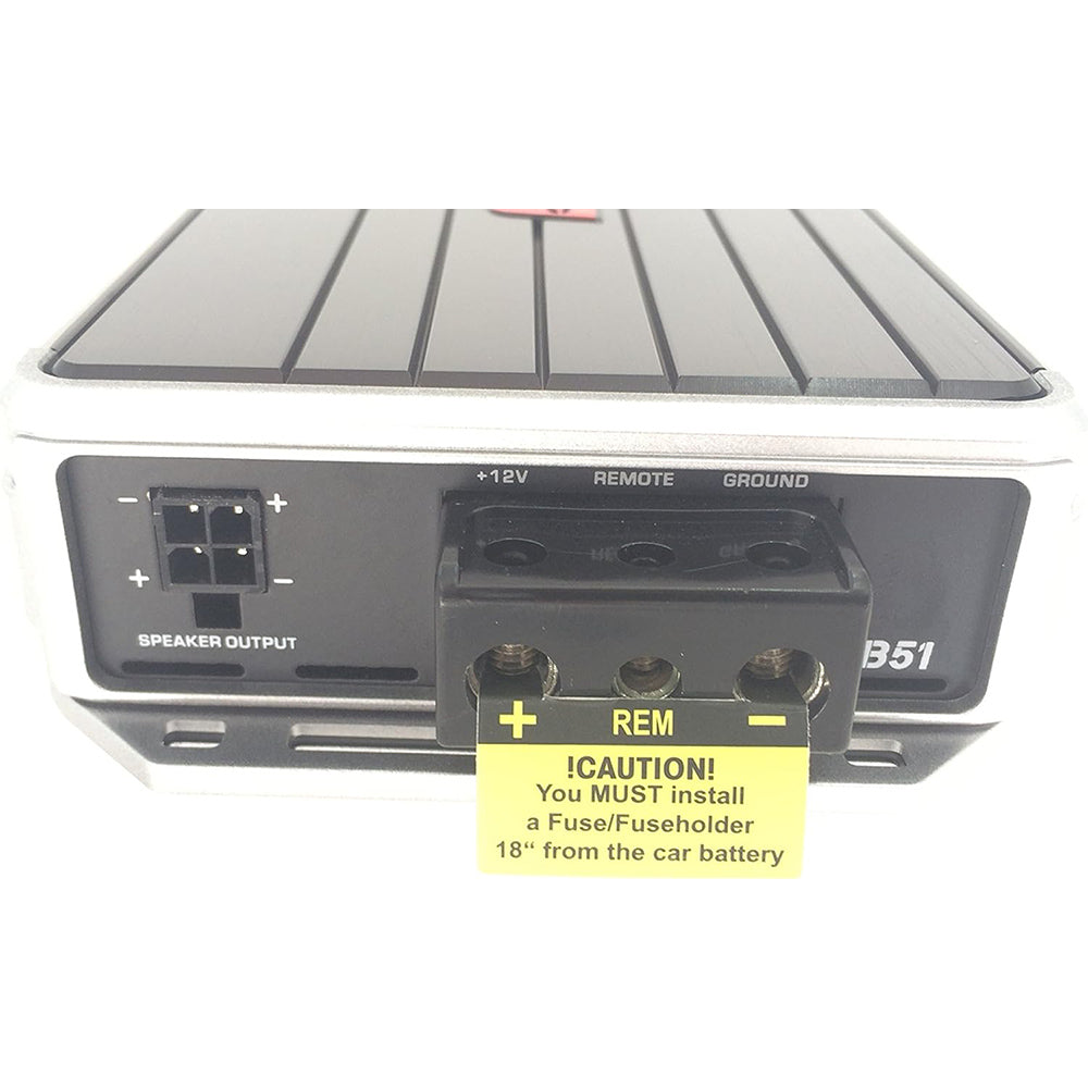 Cerwin Vega B51 Stealth Bomber Series Monoblock Class D Car Amplifier - 2000W High Power, 1 Ohm Stable, Refurbished - Perfect for Car Audio Systems, Bass Boost, and Subwoofer Upgrades