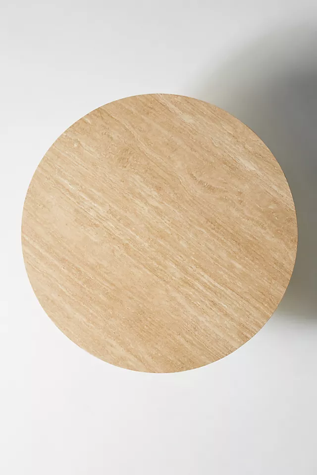 Handmade Wooden Round Coffee Table - Indian Design, Natural Wood Finish - Perfect for Living Room, Lounge, or Office Decor