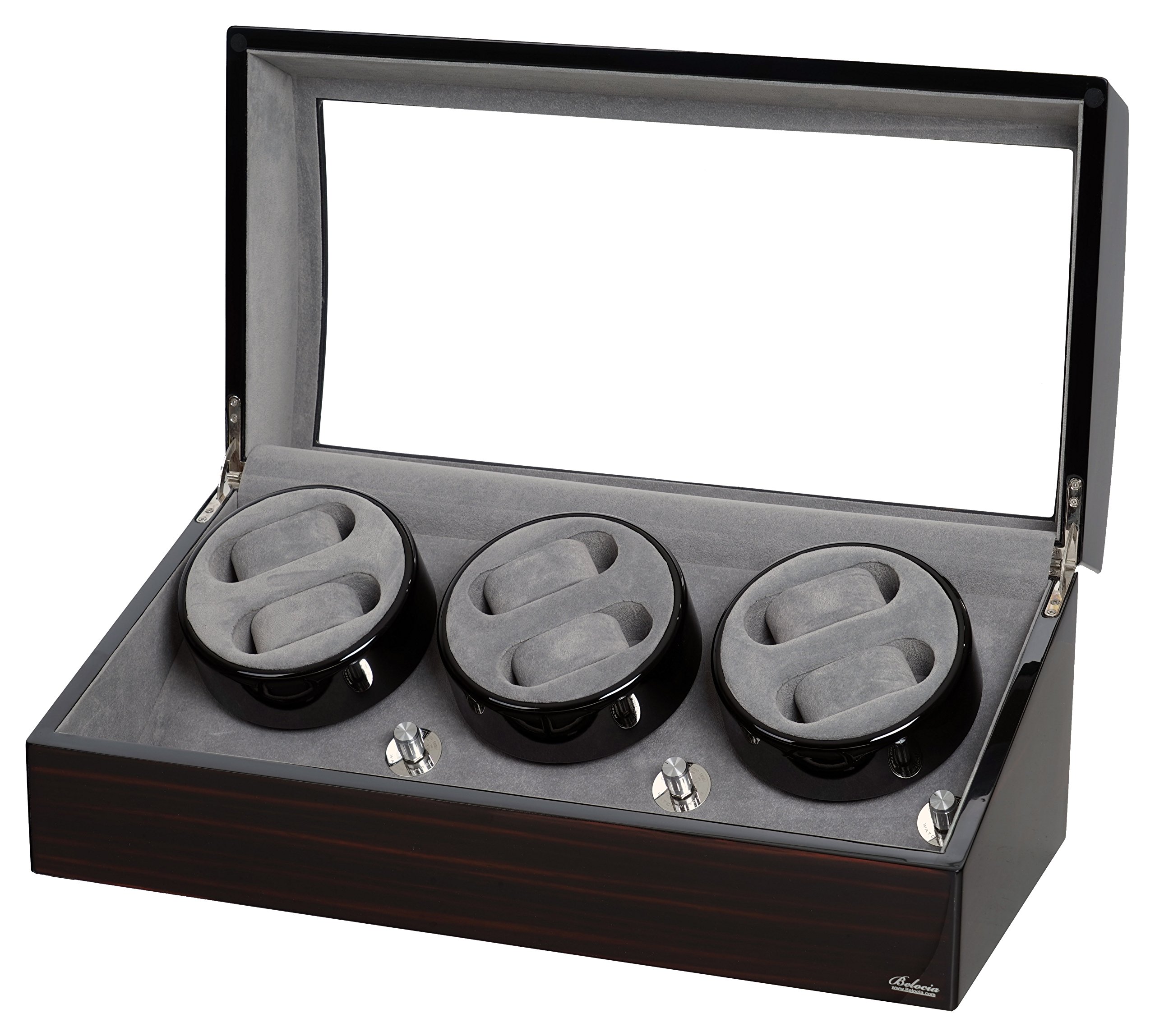 Premium 6 Watch Winder with 8 Extra Storage Slots | Japanese Mabuchi Motors | Silent Automatic Watch Winder for Luxury Watches | Perfect for Watch Collectors & Travel Cases