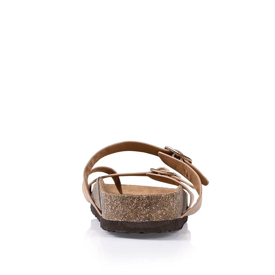 Xavi Comfortable Footbed Thong Sandals - Soft Biscuit Color for Women | Perfect for Beach, Pool, and Casual Summer Wear