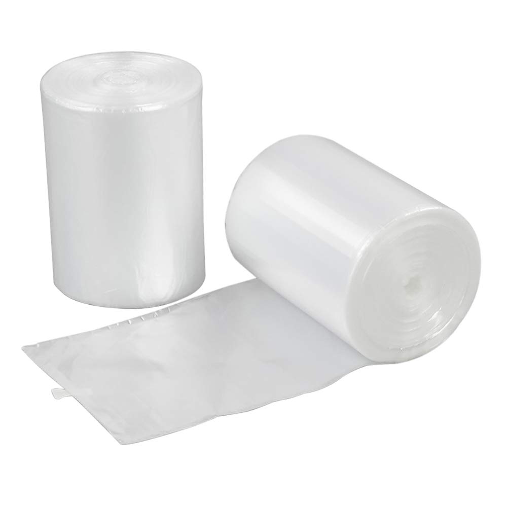 1.5 Gallon Small Clear Trash Bags - 180 Count (2 Rolls) | Perfect for Bathroom, Office, Bedroom & Car Waste Disposal