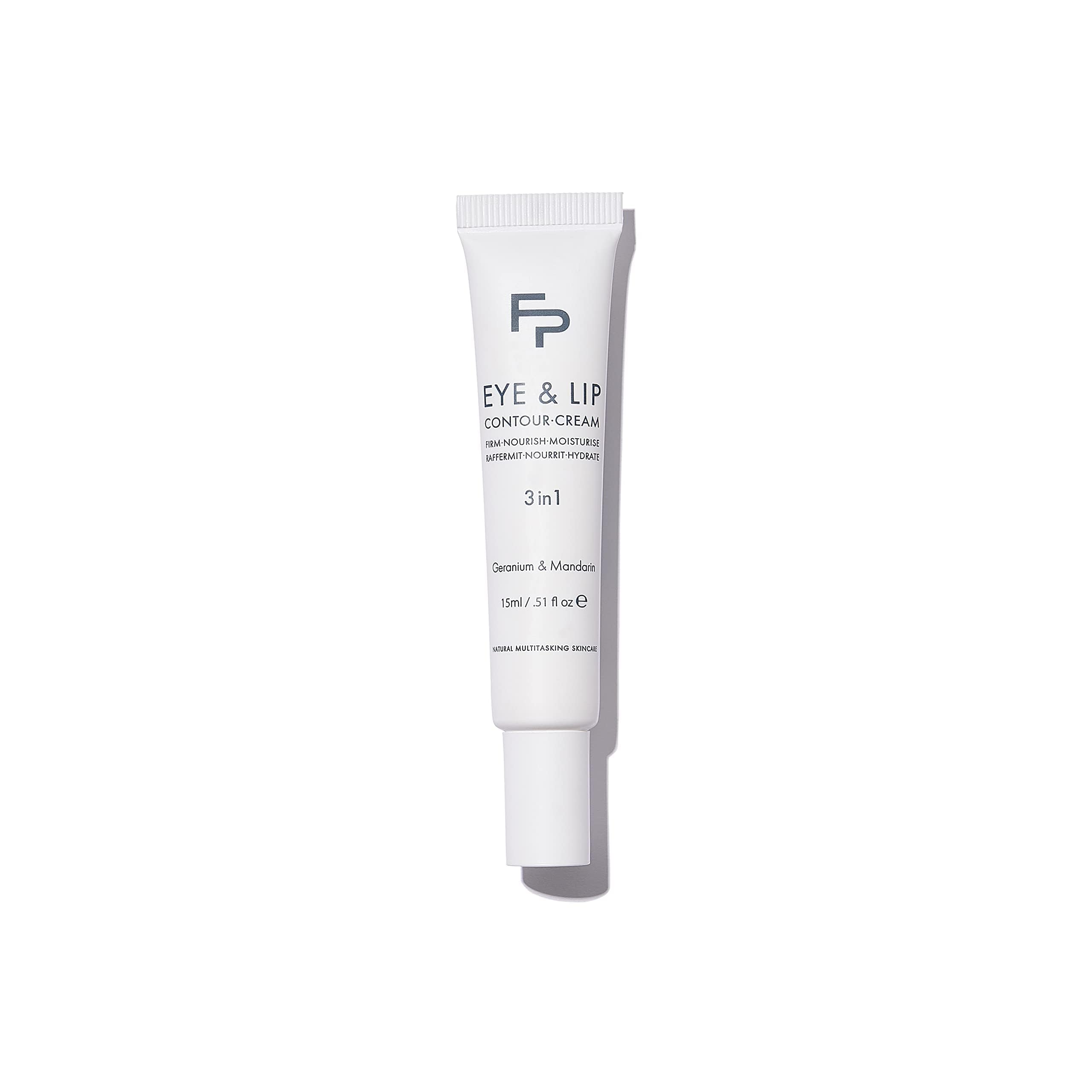 3 in 1 Eye & Lip Contour Cream - Firming, Moisturizing & Nourishing Anti-Aging Treatment | All Natural Skin Care for Dark Circles, Wrinkles & Fine Lines (15ml/0.5oz) | Perfect for Daily Skincare Routine & Nighttime Repair
