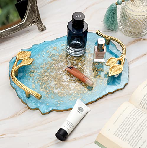 ResinTray: Blue with Flakes