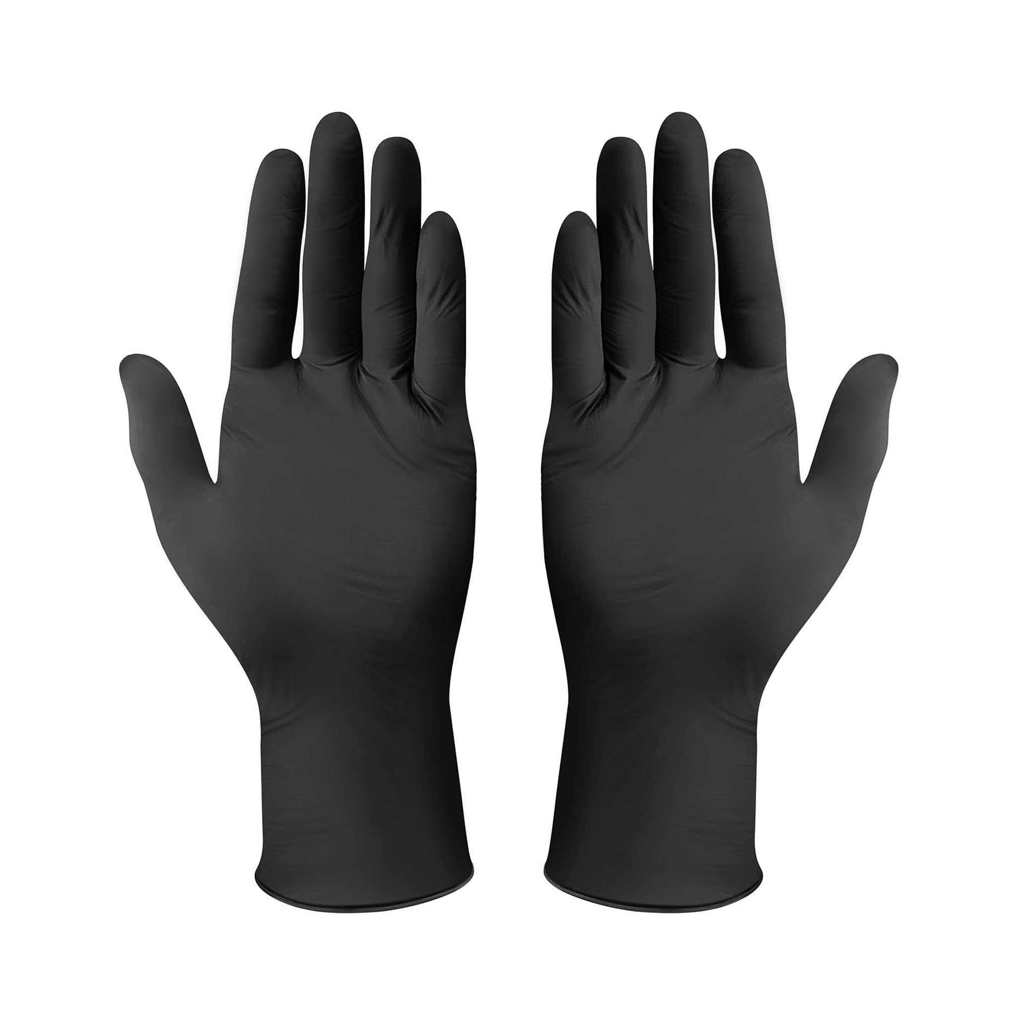 Premium Black Nitrile Gloves - 3-4mil Thick, Powder-Free & Latex-Free - Case of 10 Boxes (1000 Gloves) - Ideal for Medical, Laboratory, Tattoo & Food Service Professionals