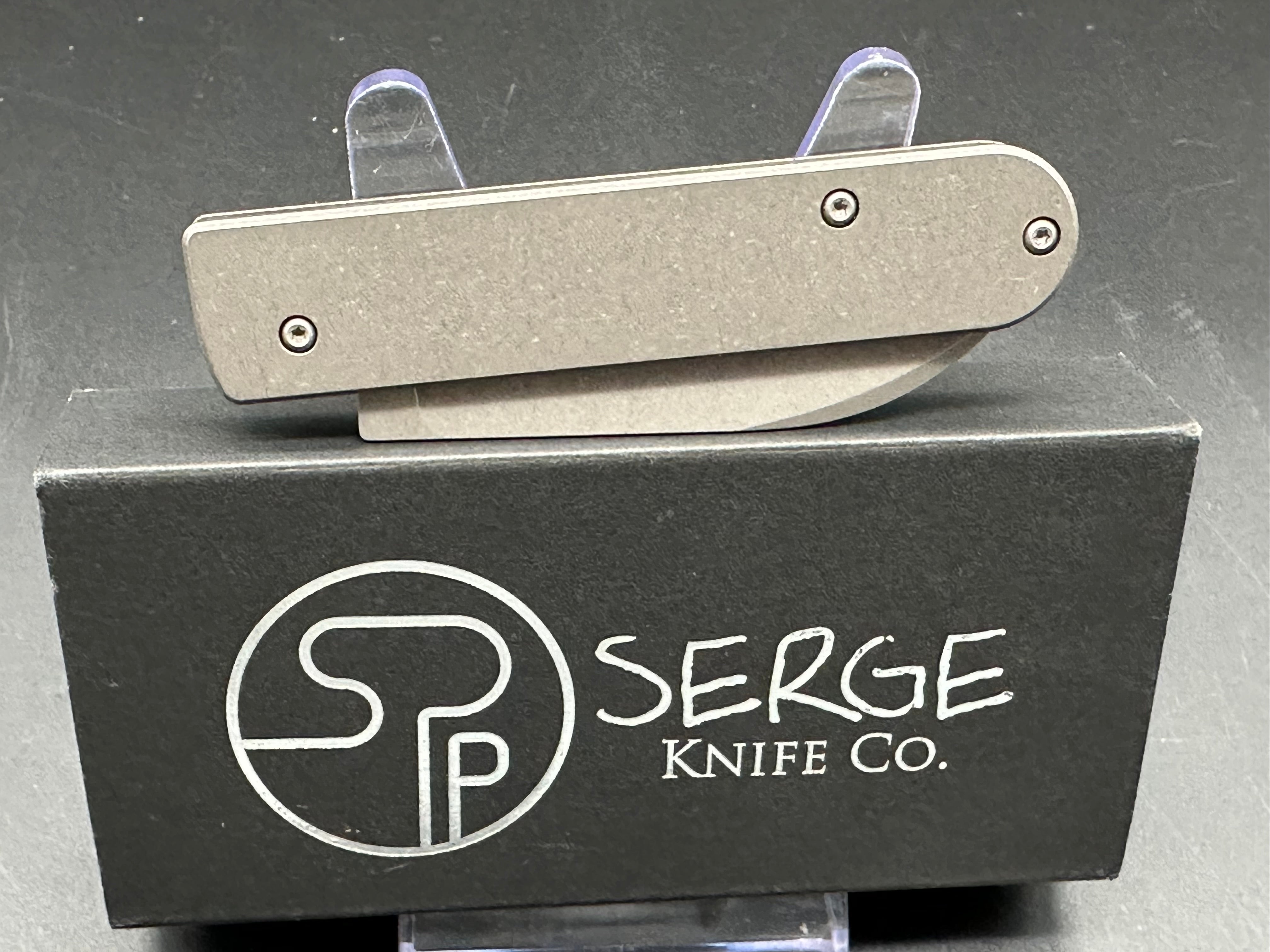Serge Knives Production Slip7 Slipjoint Folding Pocket Knife - EDC Everyday Carry, Camping, Hiking & Outdoor Survival Tool