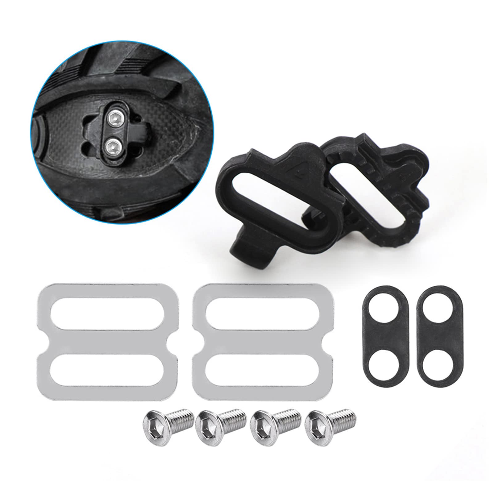 Keenso SPD Cleat Plate - Professional Bike Cleats & SPD Spin Piece for SPD Pedals (PD-M520, M540, M324, M545, M424, M647, M959) - Durable Mountain Bike Accessories for Cycling & Road Biking