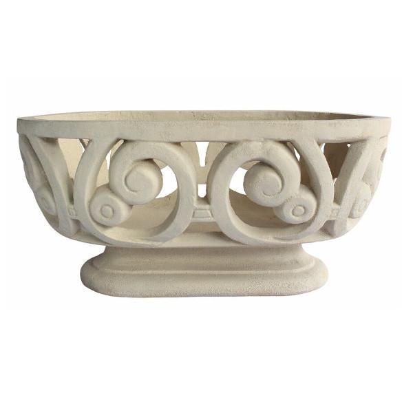 Milano Oval Planter - Modern Ceramic Flower Pot for Indoor & Outdoor Plants - Perfect for Home Decor, Garden, Patio, and Office Spaces