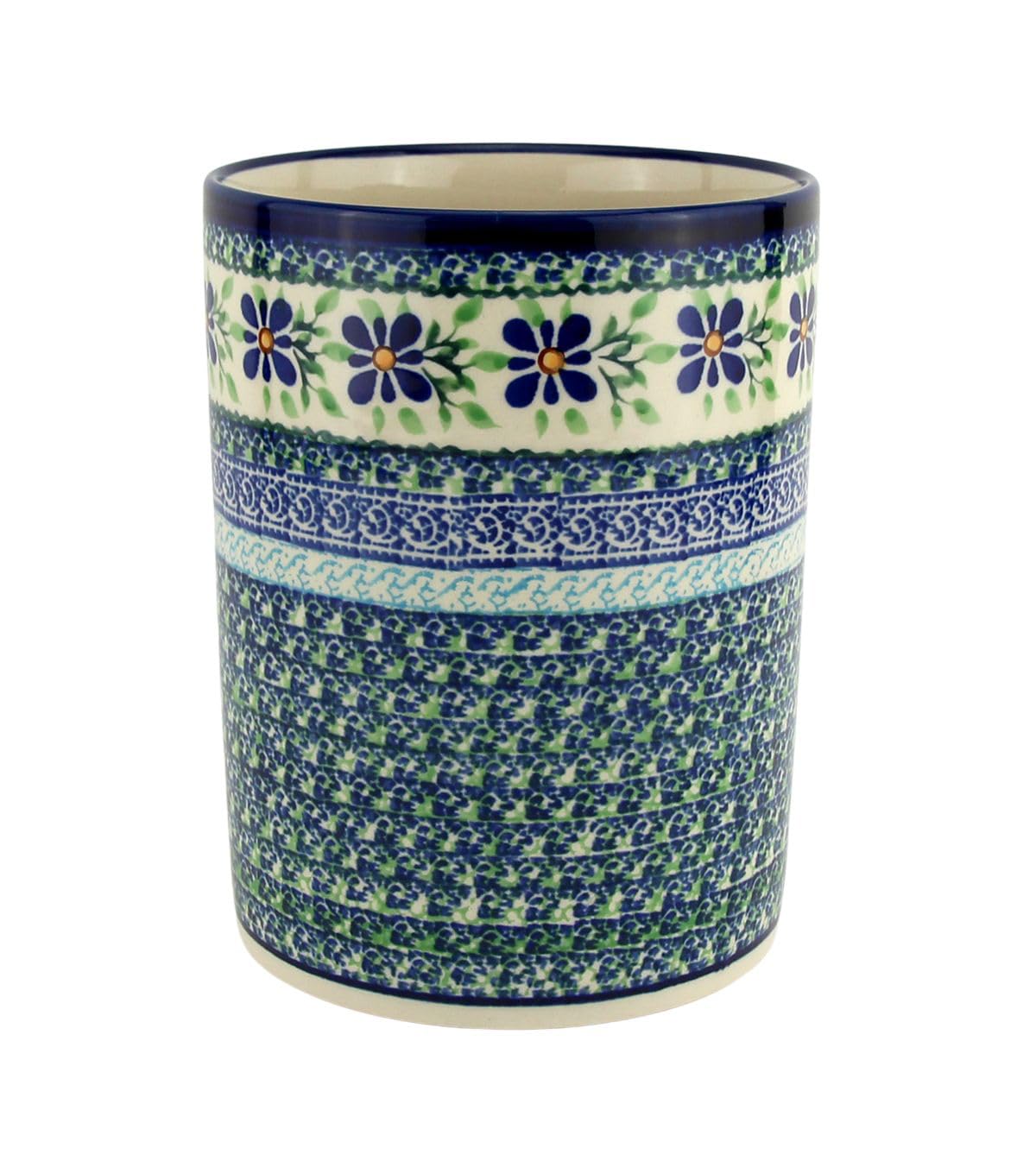Authentic Polish Pottery Boleslawiec Ceramic Utensil Holder - 7