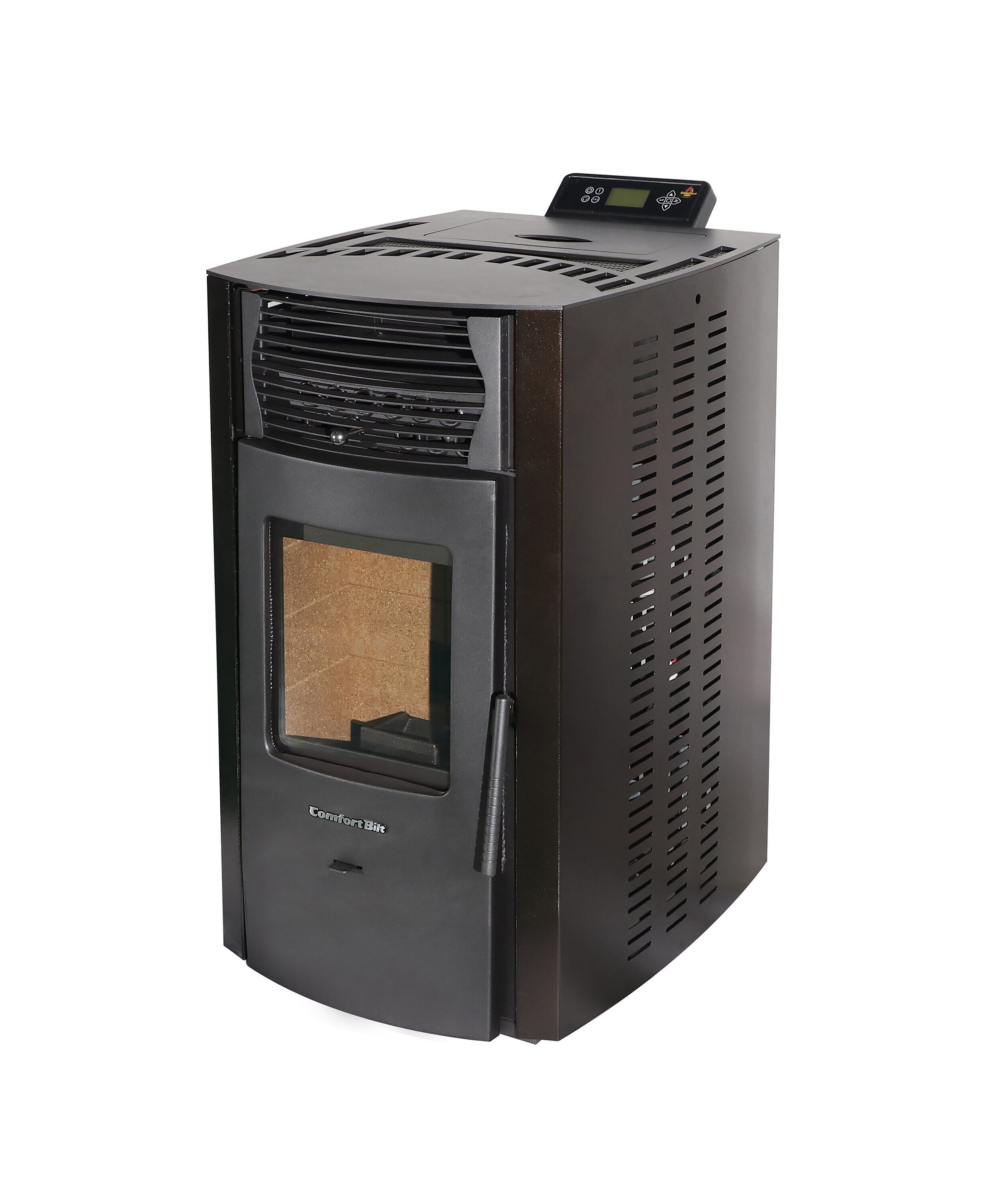ComfortBilt HP50S High-Efficiency Dark Brown Pellet Stove - Perfect for Home Heating & Cozy Winter Nights