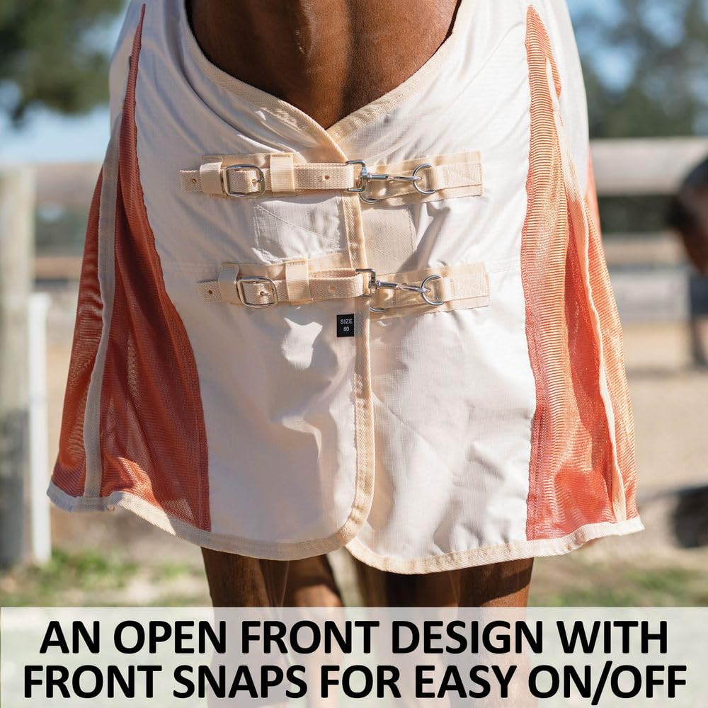 Schneiders Airmesh II Euro Surcingle Horse Turnout Sheet - Breathable Lightweight Horse Blanket for Mild Weather | Perfect for Training, Riding & Stable Use