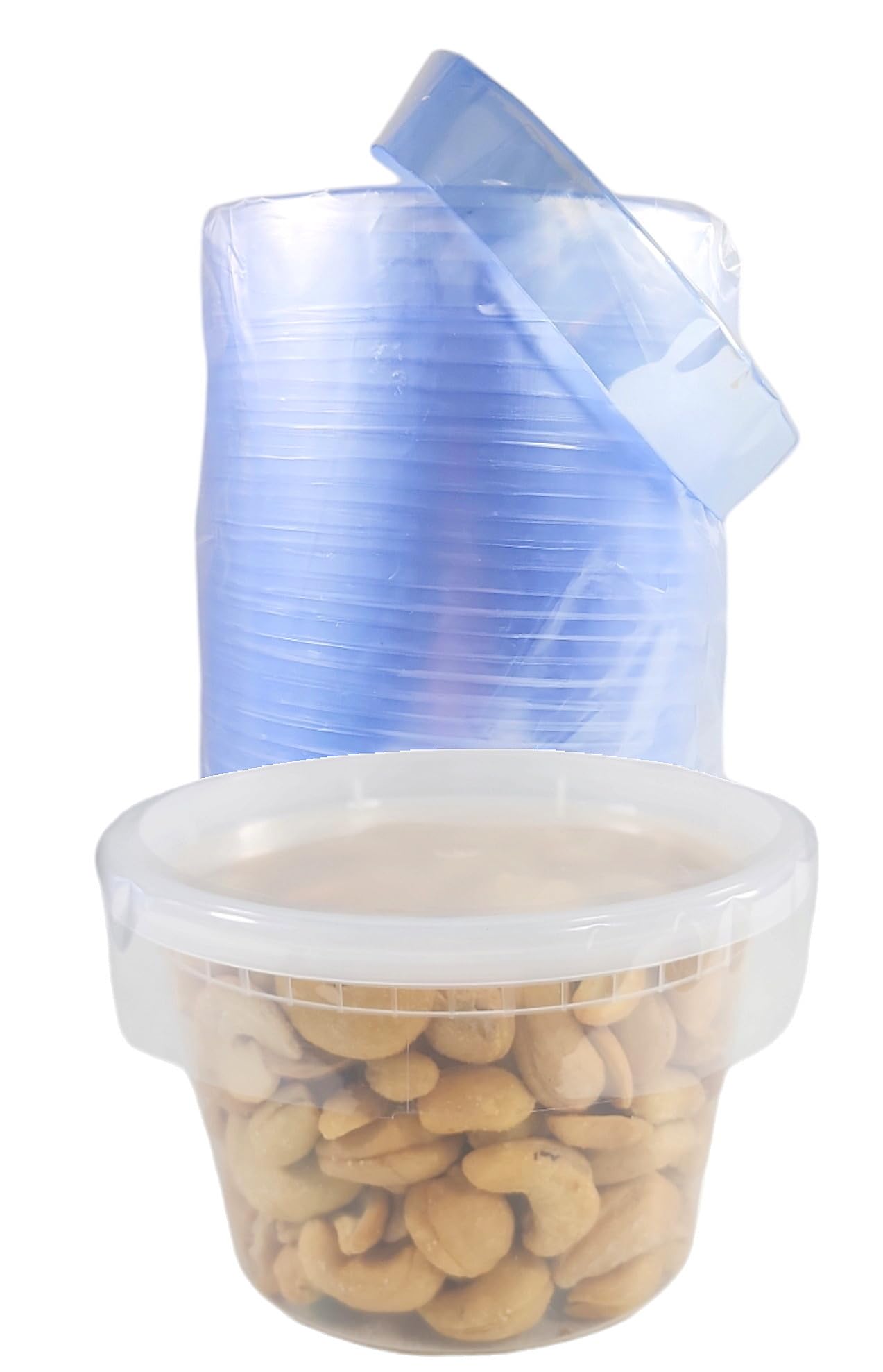 PACTOGO 5000 Clear Plastic Shrink Bands for 8-32oz Round Food Containers - Heat Seal Bands for Soup, Deli, Takeout Containers | Commercial Kitchen, Food Packaging, Catering Supplies