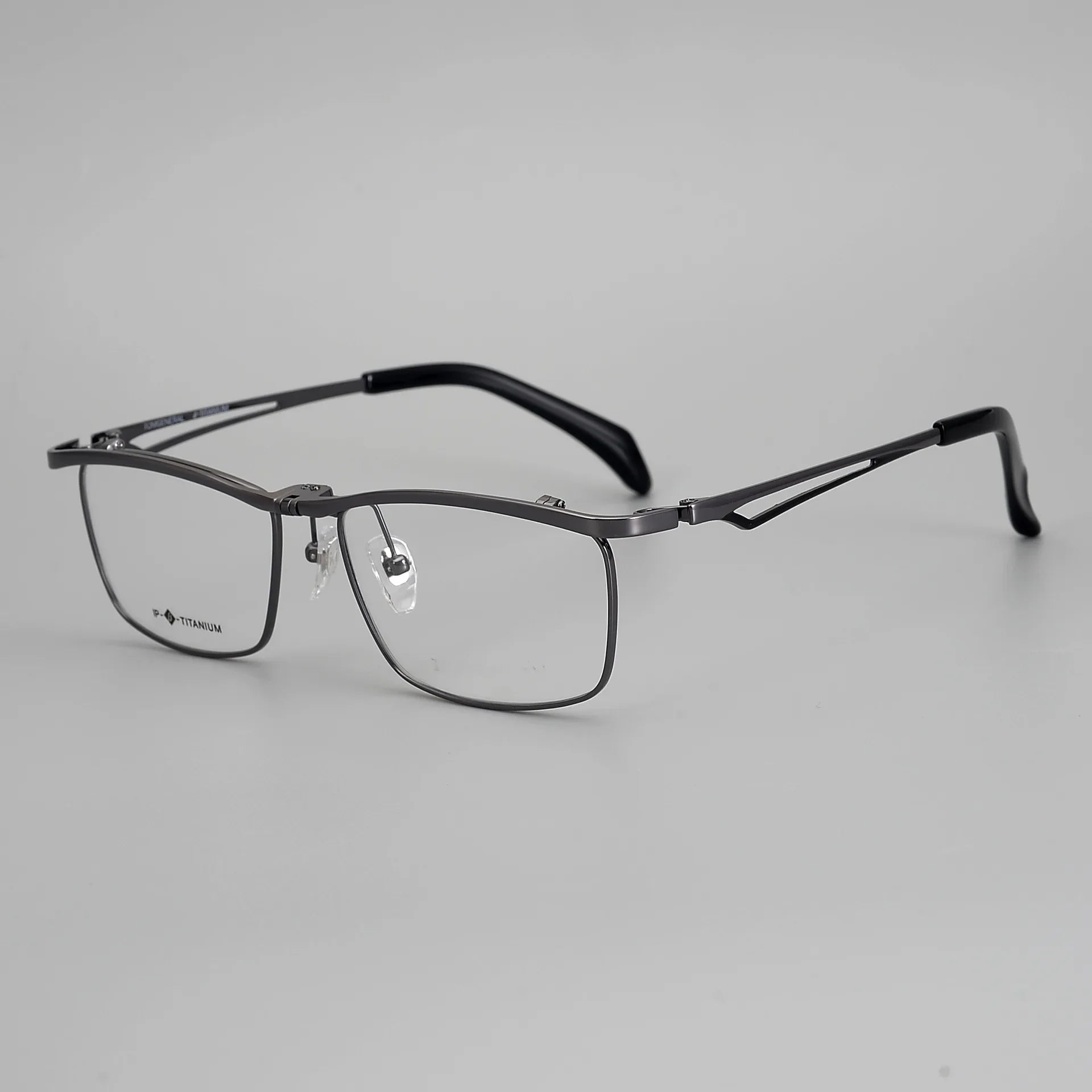 Aror Unisex Full Rim Square Titanium Flip Up Eyeglasses 19488 - Lightweight Durable Reading & Computer Glasses for Men and Women - Perfect for Office, Driving, and Outdoor Activities